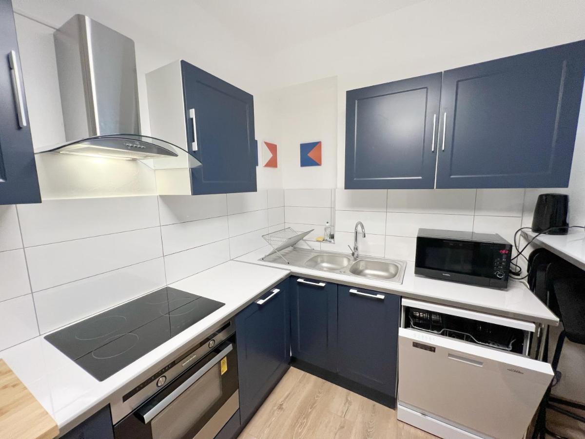 116 Chic & Cosy Grand Appart Moderne 65M2 Hypercentre Wifi Smart Tv Netflix Lägenhet Saint-Etienne  Exteriör bild